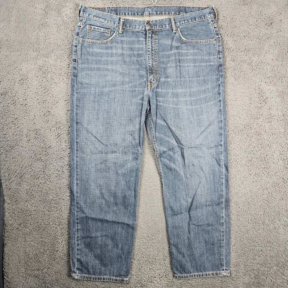 Levis 550 Mens Relaxed Fit Straight Leg Blue Denim Jeans‎ 42x30 Medium Wash